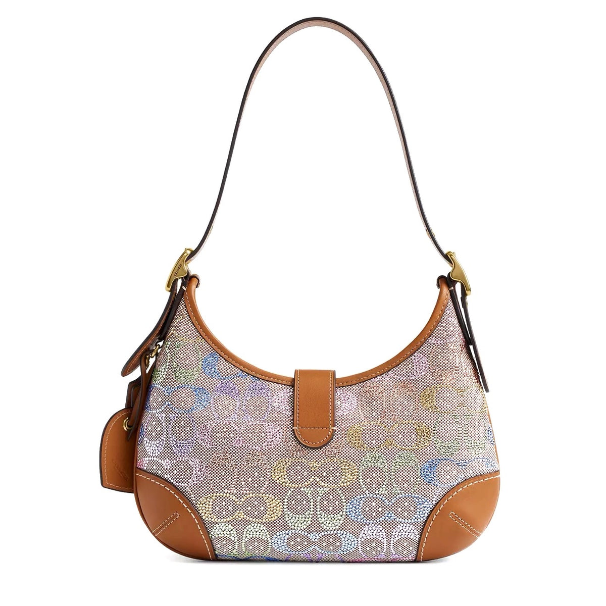 Crystal coach hamptons hobo bag
