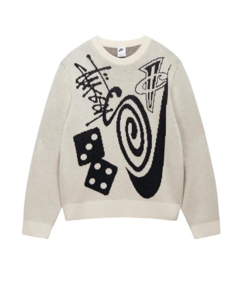 Stüssy Maglione Knit Natural