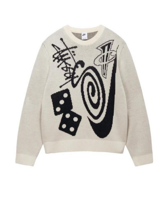 Stüssy Maglione Knit Natural
