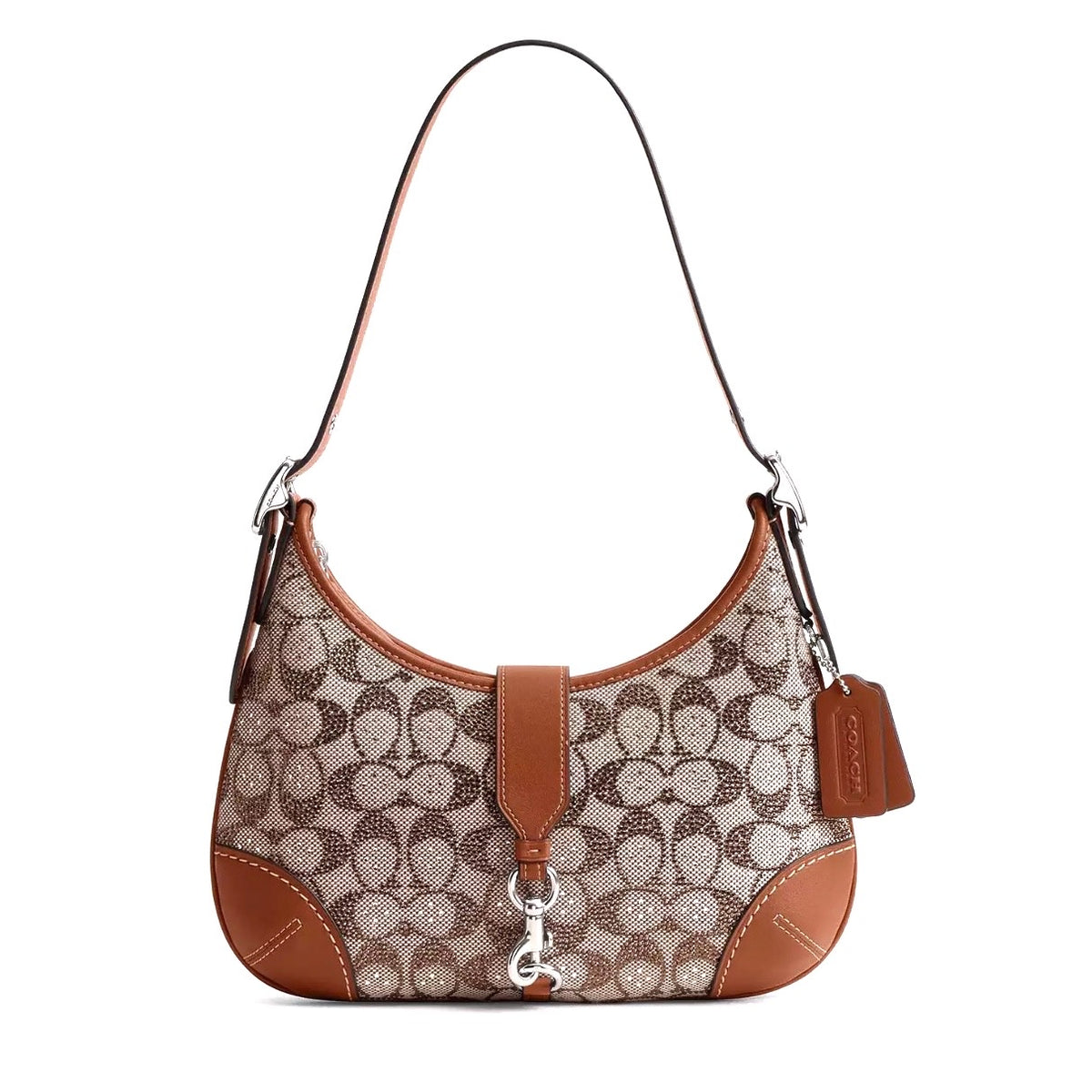 Crystal coach hamptons hobo bag