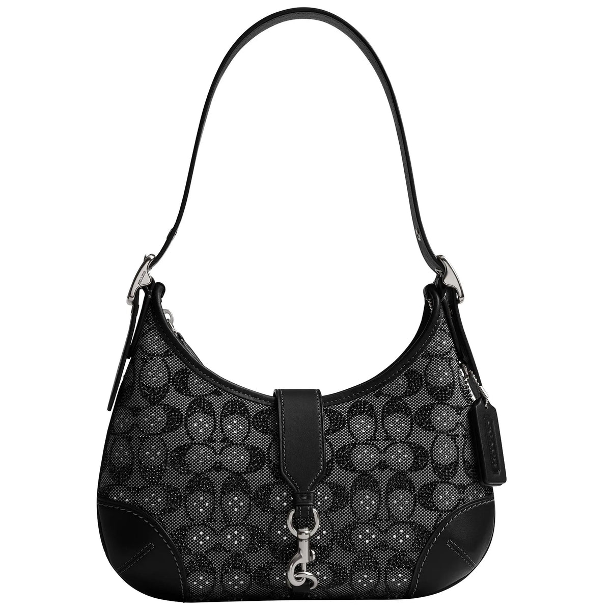 Crystal coach hamptons hobo bag